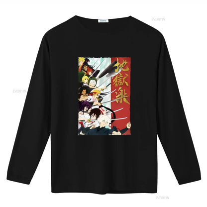 Hell's Paradise: T Shirt gift for him her vintage Washed Stretched Slightly Comfortable homme Casual Versatile Soft