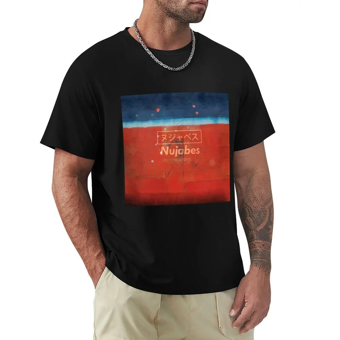 Samurai Champloo: Nujabes Modal Soul ヌジャベス T-Shirt Blouse custom shirt cotton graphic tees compression shirt men