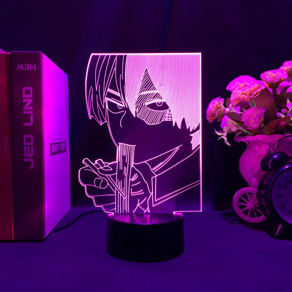 My Hero Academia: Nightlight Midoriya Todoroki Bakugou Action Figure For Kids Child Led Acrylic Stand Gift