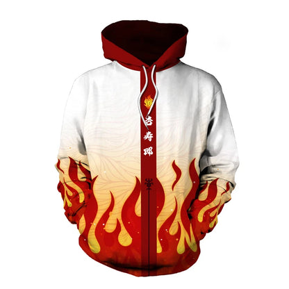 Demon Slaye:r Kimetsu No Yaiba 3D Hoodie Sweatshirts Demon Slayer Agatsuma Zenitsu Tomioka Giyuu Cosplay Men Coat Outfit