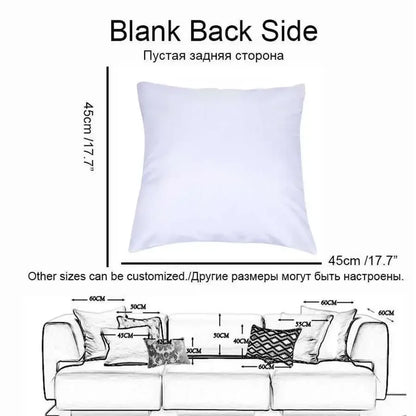 One Piece: Pillow Covers Sofa Decorative Home Double-sided Printing Short Plush Cute Cushion Cover