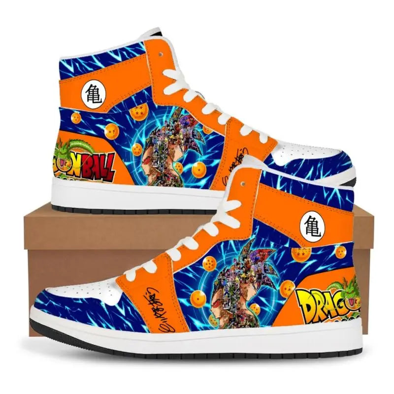Dragon Ball Z: Super Anime Son Goku Sneakers Cartoon Printing Comfortable Flat Shoes Casual Shoes Basketball Shoes Birthday Gift