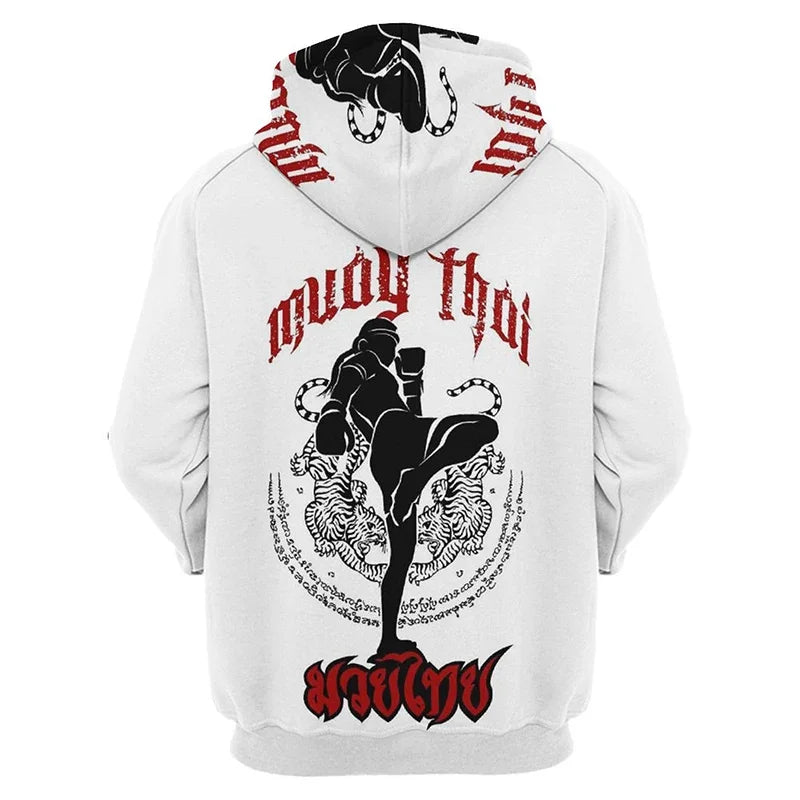 I.L.F.A.: New Pop 3D Muay Thai Boxer Baki style Printing Hoodies For Men Kids Fashion Sports Pullovers Fitness Gym Boxing Sweatshirts Harajuku Hoodie