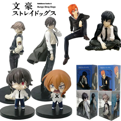 Bungo Stray Dogs:  7-22cm Dazai Osamu Noodles Press Figure Japanese Cartoon Figurines Collection Cute Toys