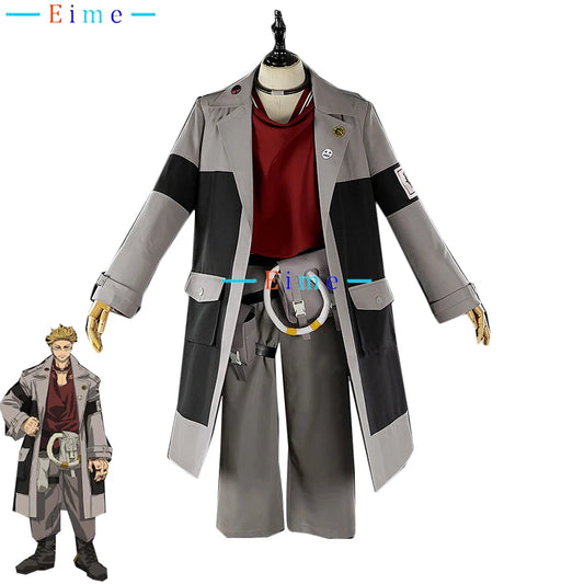 Gachiakuta: Enjin Cosplay Costume Cosplay Clothing Fancy Party Suit Coat Top Pants Halloween Carnival Uniforms Custom Made