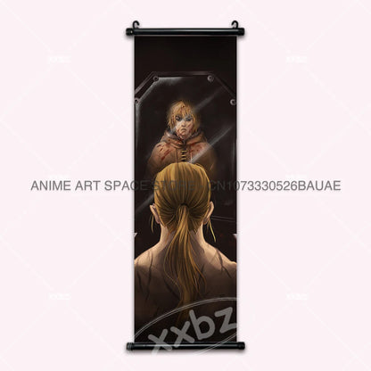 Vinland Saga: Hanging Painting Thorfinn Karlsefni Anime Decorative Poster Leif Ericson Room Decor Scroll Picture Cartoon Wall Art