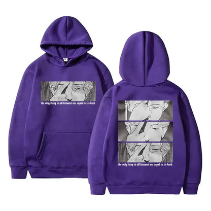 Monster Naoki Urasawa Vinland Saga Hoodie The Onlg Thing Is All Humans Are Equal in Is Denth Hoodies Vintage Loose Sweatshirts