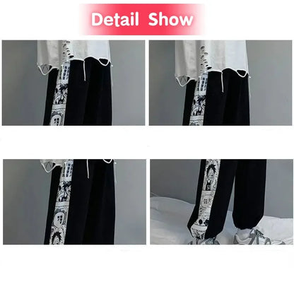 One Piece: Pants Anime Cosplay Costumes Streetwear Leisure Overalls Luffy Sweatpants Casual Sports Women Men Loose Trousers Gift