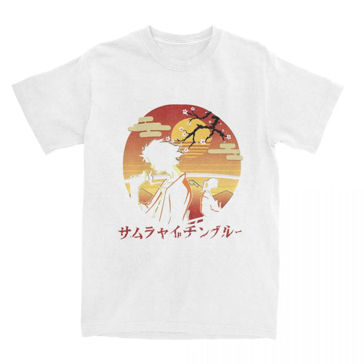 Samurai Champloo: Mugen And Jin T Shirts 100% Cotton Clothing Novelty Short Sleeve Round Neck Tees Plus Size T-Shirt