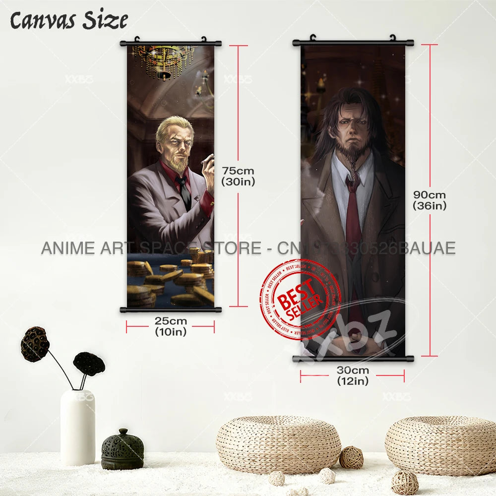 Vinland Saga: Hanging Painting Thorfinn Karlsefni Anime Decorative Poster Leif Ericson Room Decor Scroll Picture Cartoon Wall Art