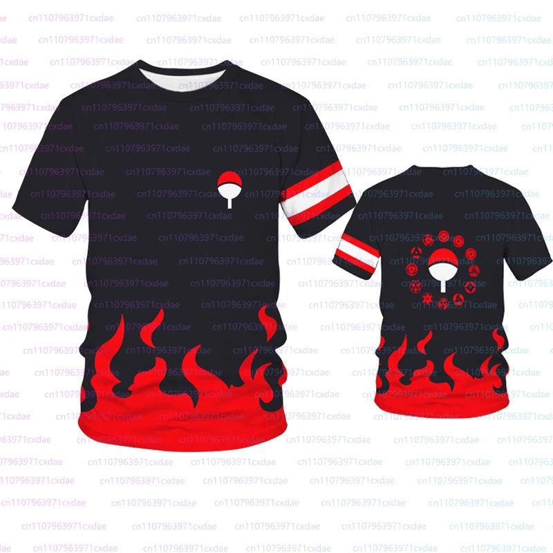 Naruto: Popular Cartoon Anime 3D Print Clothing Men Fashion Cosplay T-shirts Casual Breathable Short Sleeve Fourth Hokage Tees