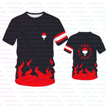 Naruto: Popular Cartoon Anime 3D Print Clothing Men Fashion Cosplay T-shirts Casual Breathable Short Sleeve Fourth Hokage Tees
