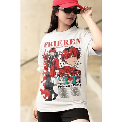 Frieren: T-Shirt Beyond Journey's End Fern Stark Girl Anime Gifts Shirt All Size