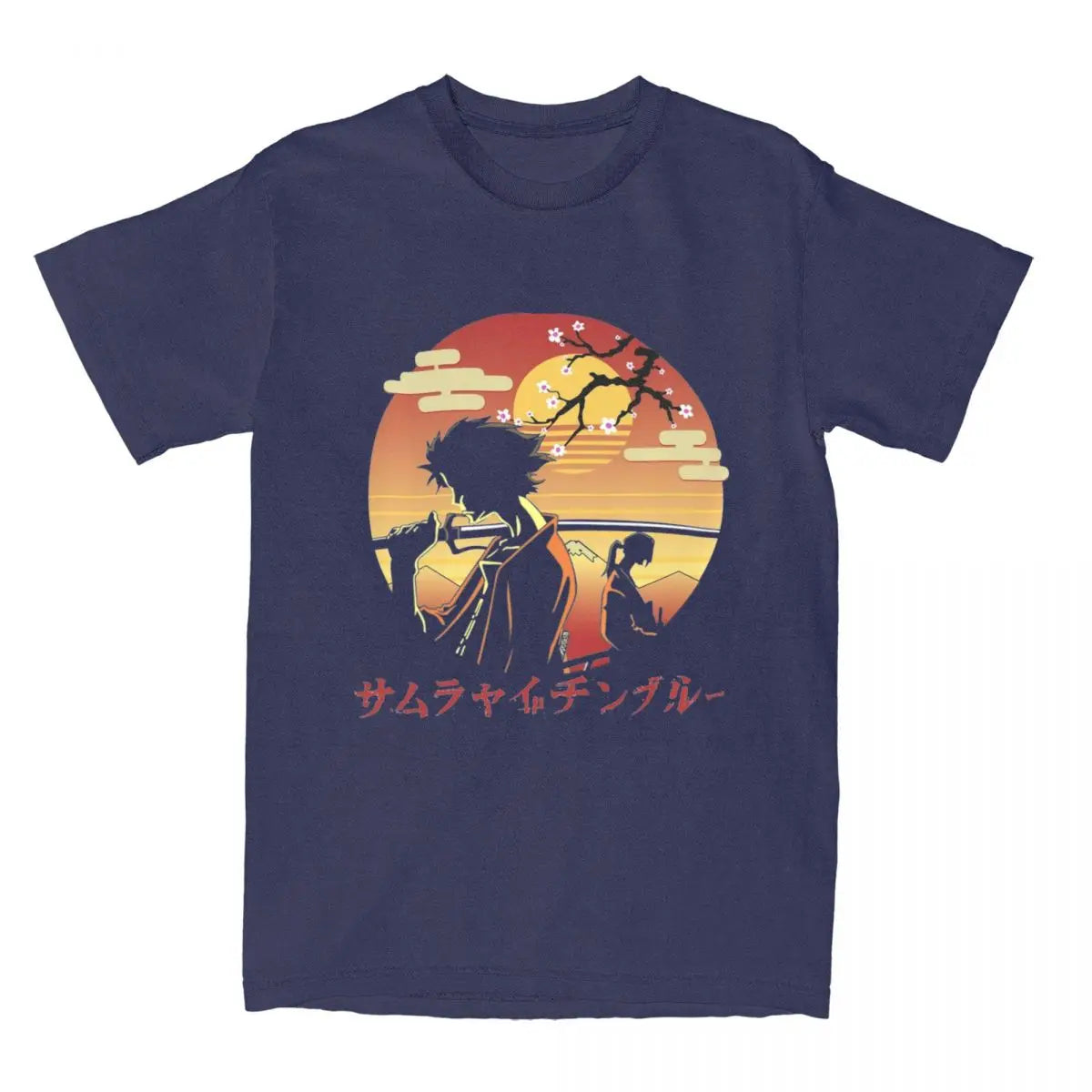 Samurai Champloo: Mugen And Jin T Shirts 100% Cotton Clothing Novelty Short Sleeve Round Neck Tees Plus Size T-Shirt