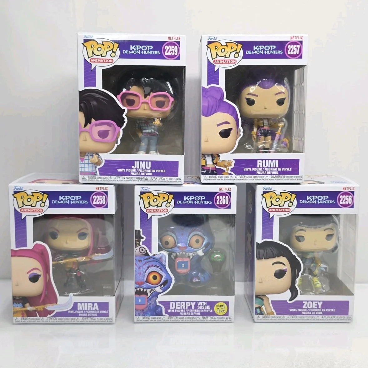 KPop Demon Hunters: Derpy with Sussie (Glow)Figure Funko Pop! #2260 Official Authentic Limited Edition Figures KPop Fans Gift Toy