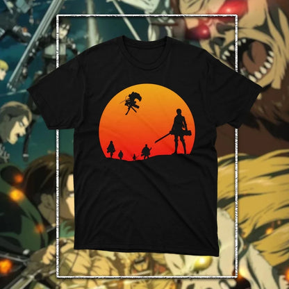 Attack on Titan: Graphic Printed T-shirt Men's and Women's T-shirt Men's Top Sports T-shirt 2026 Summer New