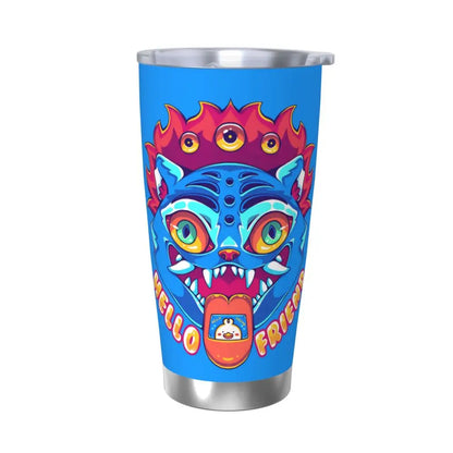 KPop Demon Hunters - Derpy  Insulated Tumbler with Lid Vacuum Thermal Mug Outdoor Travel Car Bottle Cup, 20oz