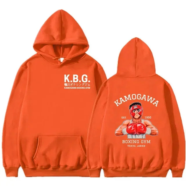 Hajime No Ippo: Kamogawa Boxing Gym Hoodie Women Men Sweatshirt Sport Coat KGB Graphic Clothing Harajuku Streetwear Tops