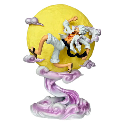 One Piece: Anime Figures Nika Sun God 5 Gear Luffy Flying To The Moon Model GK Statue Glowing Trendy Collectible Ornament Gifts
