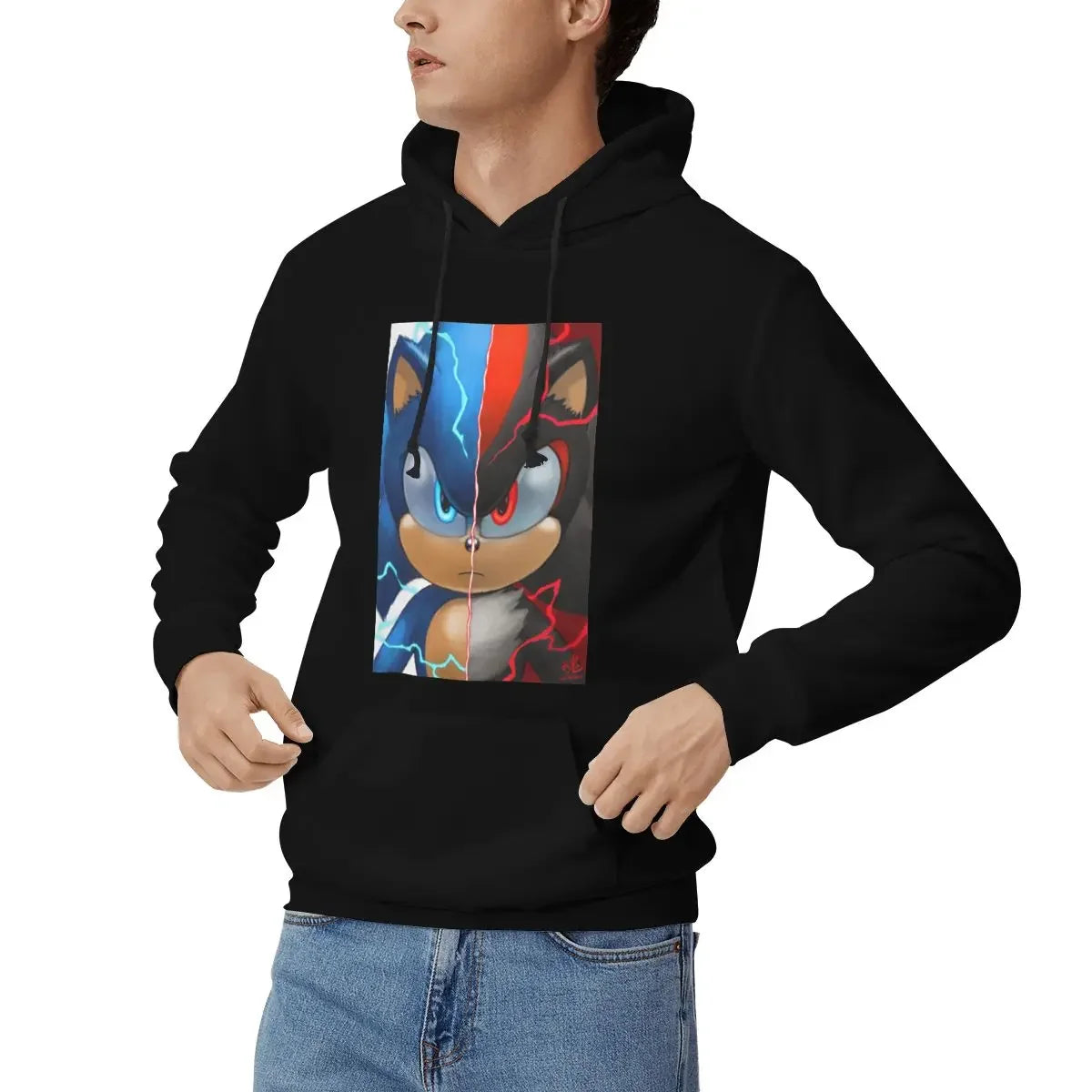 Sonic the Hedgehog: Shadow Hoodies Men Women Casual Pullover Sweatshirt Fashion Long Sleeve Clothing Autumn Winter