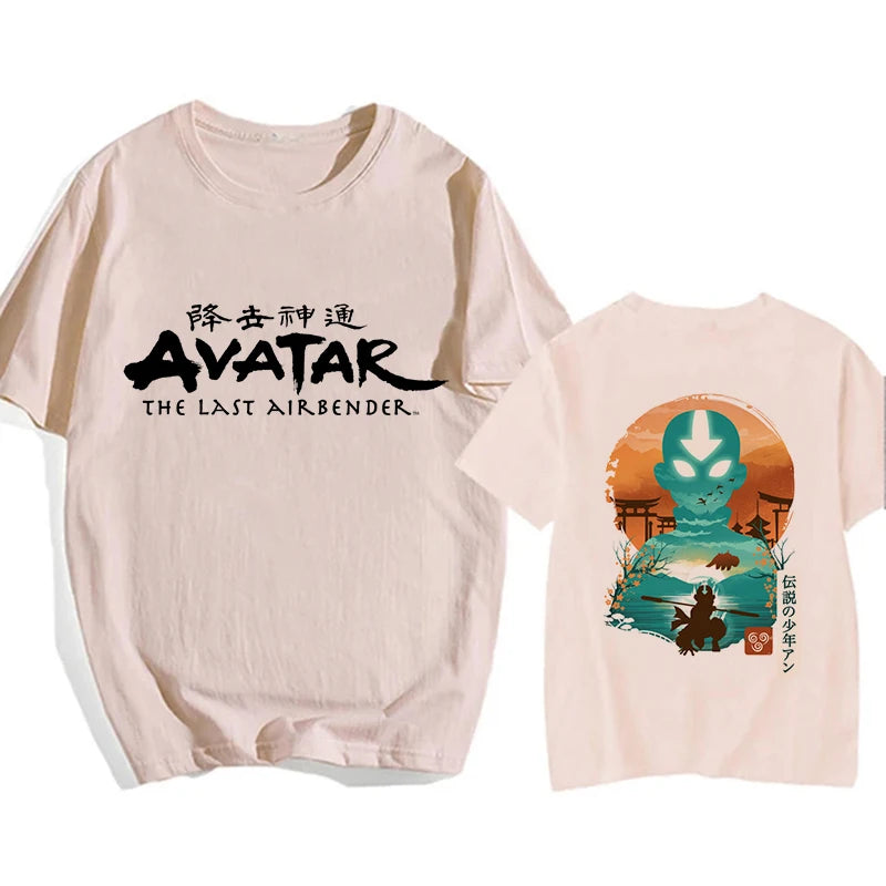 Avatar The Last Airbender: Y2k Shirt Streetwear Appa Yip Casual Tshirt Hip Hop Harajuku Tees Tops Fashion Mange T-shirt Clothes