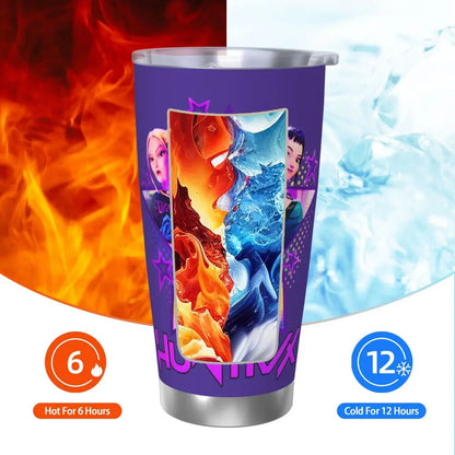 KPop Demon Hunters - Derpy  Insulated Tumbler with Lid Vacuum Thermal Mug Outdoor Travel Car Bottle Cup, 20oz