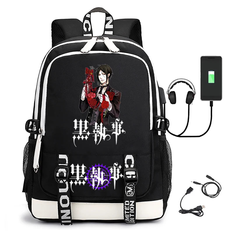 Black Butler: Unisex School Bag