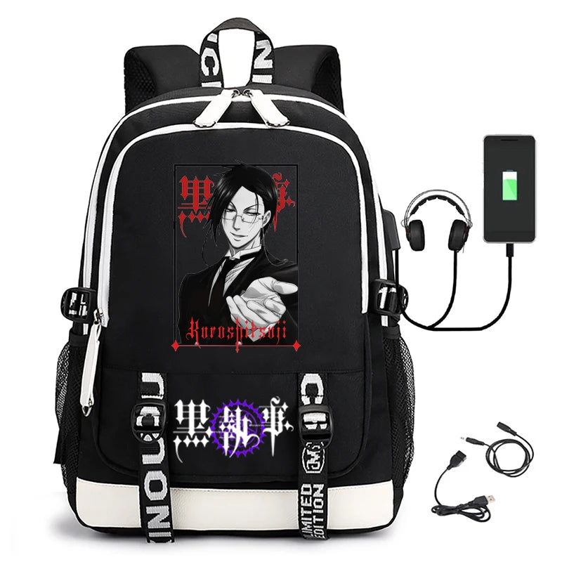 Black Butler: Unisex School Bag