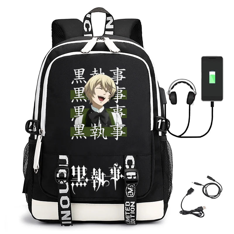 Black Butler: Unisex School Bag