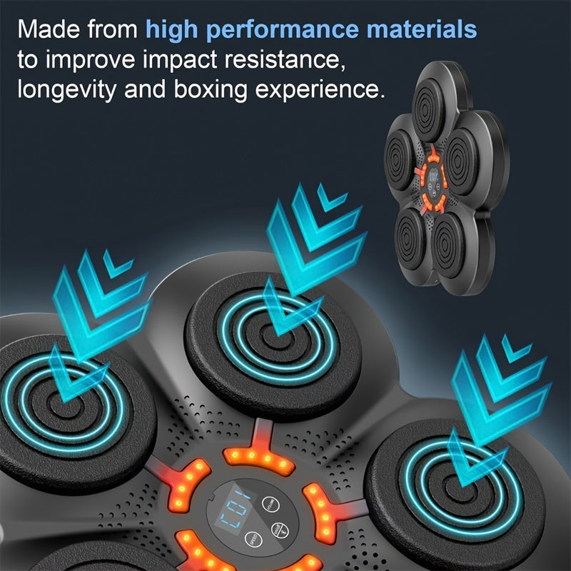 Hajime No Ippo- USB Powered Intelligent Boxing Training Set - Improve Speed, Timing & Reflex with Music, Wall Target, and Gloves - Universal ABS Material, ≤36V Operating Voltage