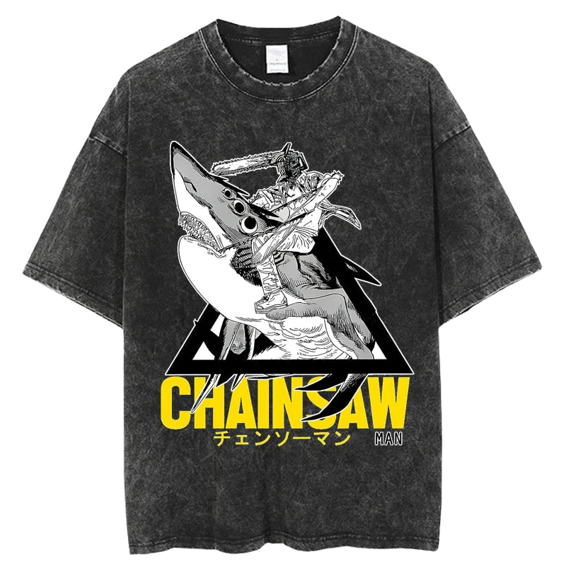 Chainsaw Man: T Shirt Shark Ride