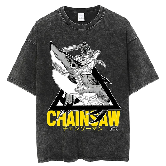 Chainsaw Man: T Shirt Shark Ride